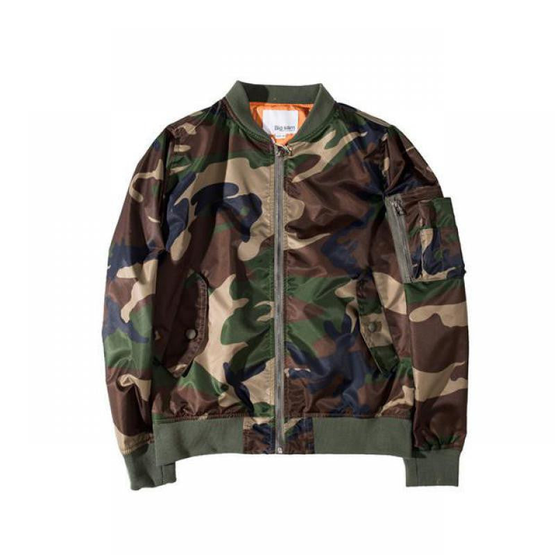 Camo Bomber Jacket MA1 For Streetwear