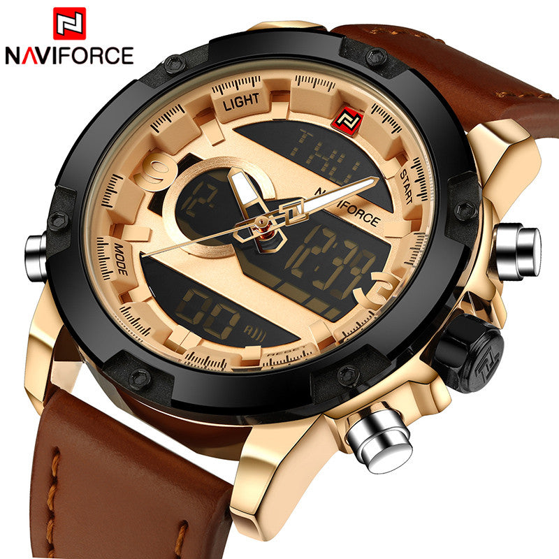 NAVIFORCE Quartz Digital Clock Military Waterproof