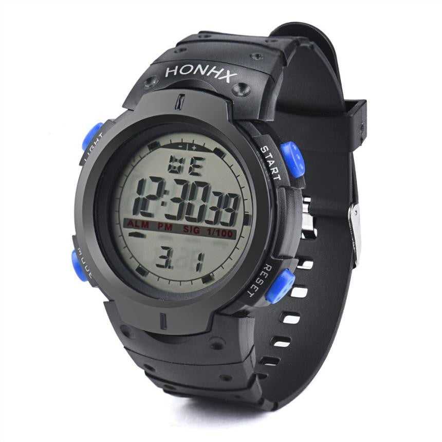 Sport Wrist Watch For Outdoor / LED Digital Stopwatch