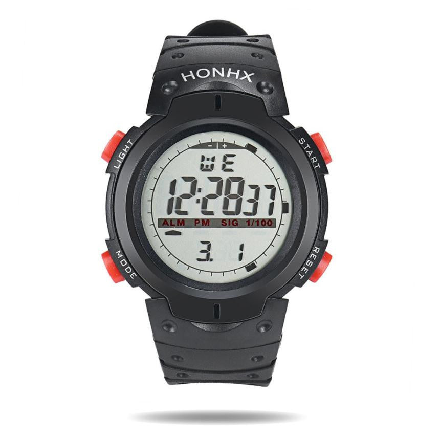 Sport Wrist Watch For Outdoor / LED Digital Stopwatch