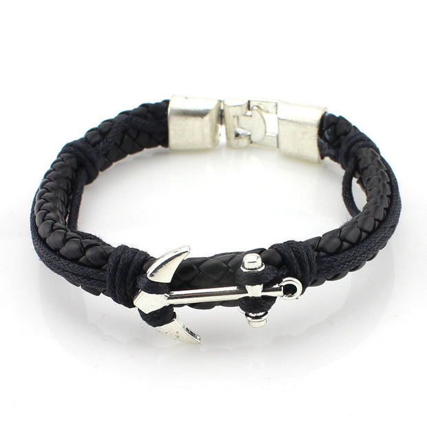 European Style Braided Leather Bracelet