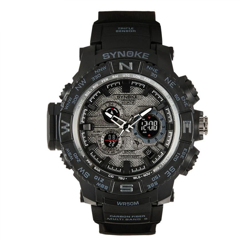 Waterproof High Quality Multi Function LED Quartz Sports Watch