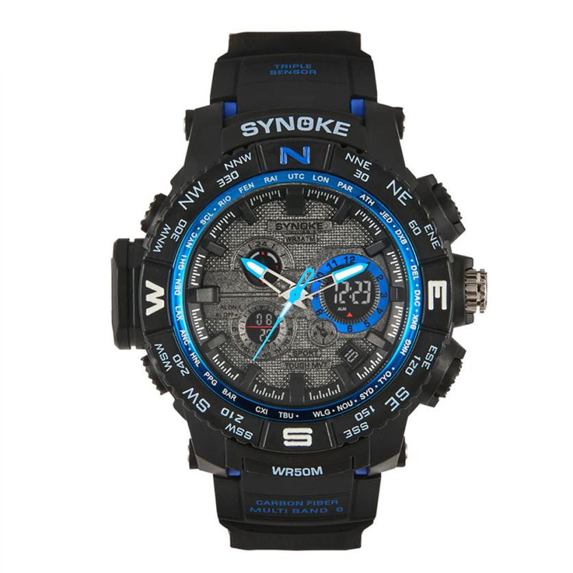 Waterproof High Quality Multi Function LED Quartz Sports Watch