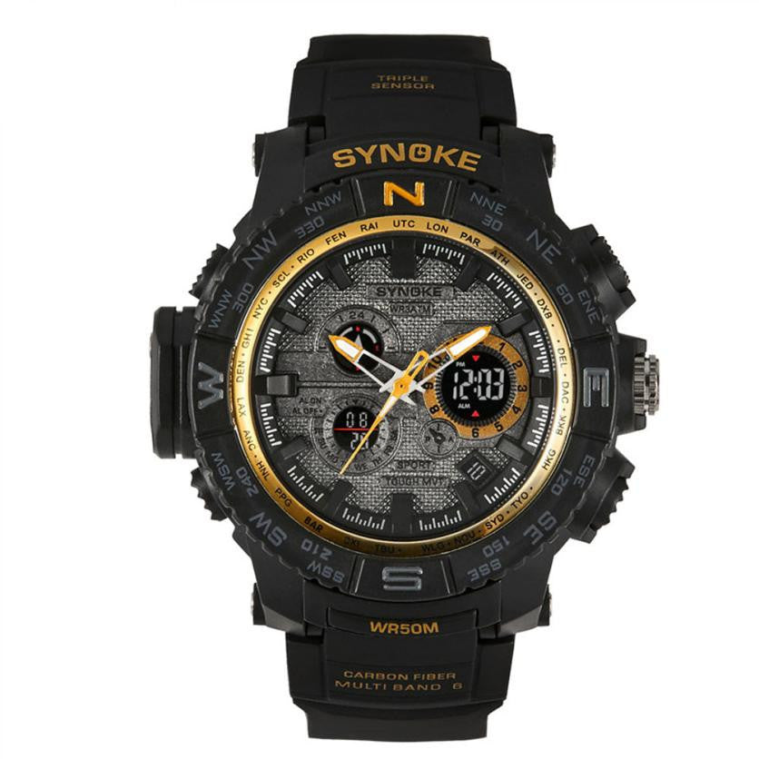 Waterproof High Quality Multi Function LED Quartz Sports Watch