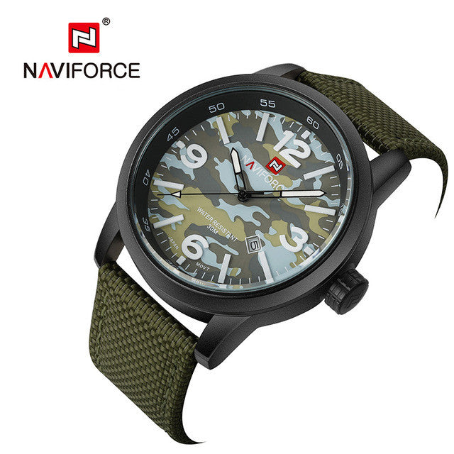 NAVIFORCE Men Army Military Watches (Waterproof Wrist Watch)