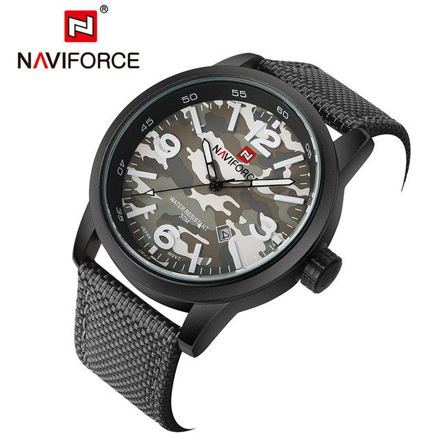 NAVIFORCE Men Army Military Watches (Waterproof Wrist Watch)