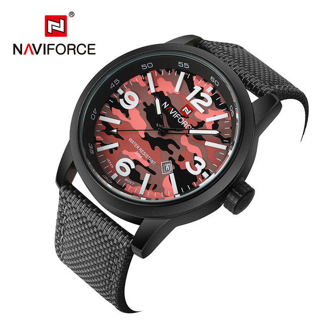 NAVIFORCE Men Army Military Watches (Waterproof Wrist Watch)