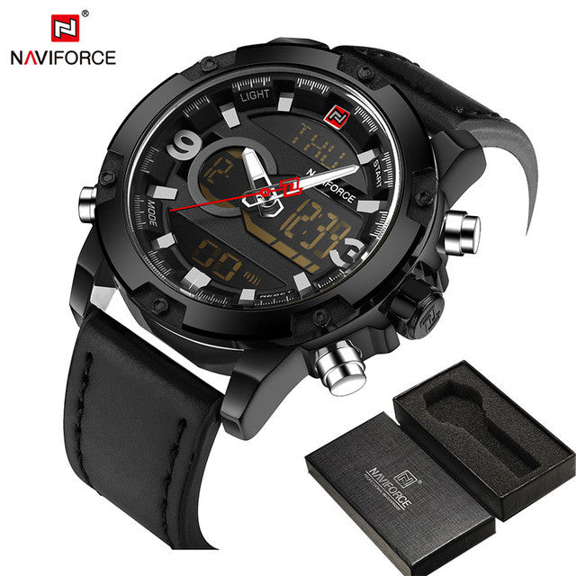 NAVIFORCE Quartz Digital Clock Military Waterproof