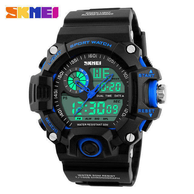 SKMEI Camouflage Dual Display Digital Wristwatch