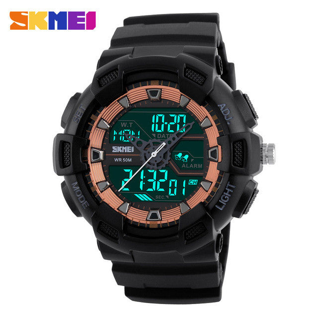 SKMEI LED Electronic watches Brand quartz Watches 50M