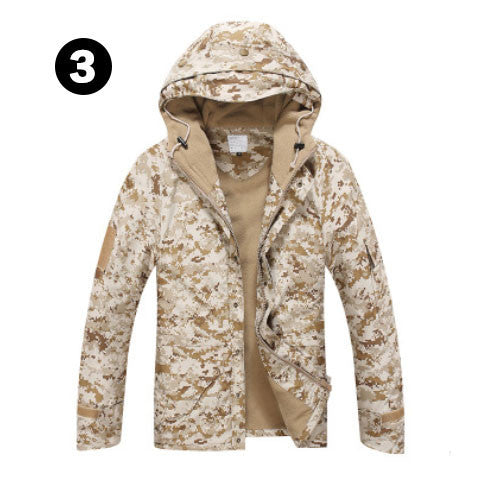 Military Camouflage Windproof Coat