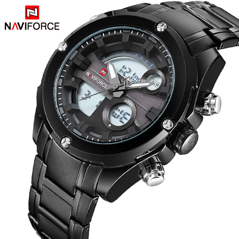 NAVIFORCE Men's Digital Quartz Analog Clock Man Military Wrist Watch
