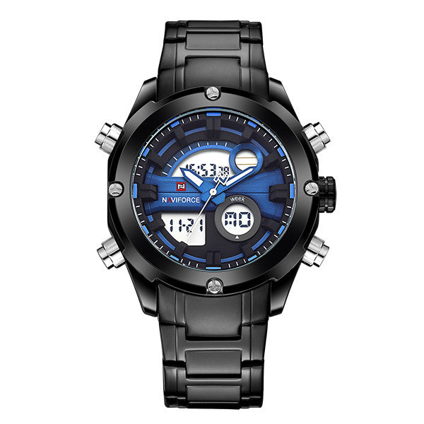 NAVIFORCE Waterproof Sports Watches Analog LED Wrist Watch