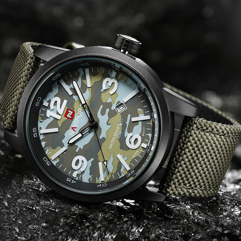 NAVIFORCE Men Army Military Watches (Waterproof Wrist Watch)